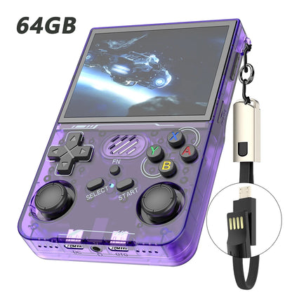 R36XX Retro Game Console Mini Pocket Handheld Game Player 3.5'' IPS Portable Game Consola 128GB Linux