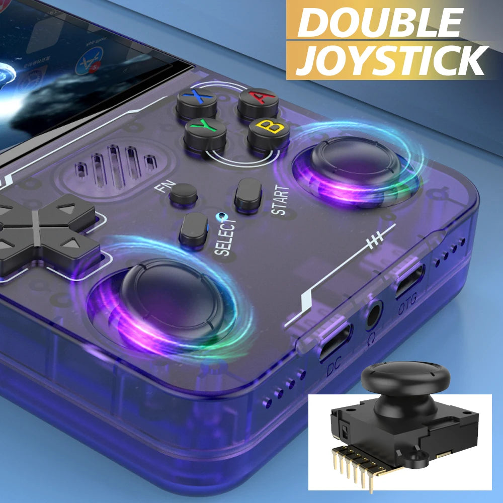 R36XX Retro Game Console Mini Pocket Handheld Game Player 3.5'' IPS Portable Game Consola 128GB Linux